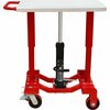 Pake Handling Tools Low Profile Post Lift Table, 1000 Lb. Cap., 30x20 Platform with Stainless Cover, 25 to 37 Lift Range PAKMP1037S